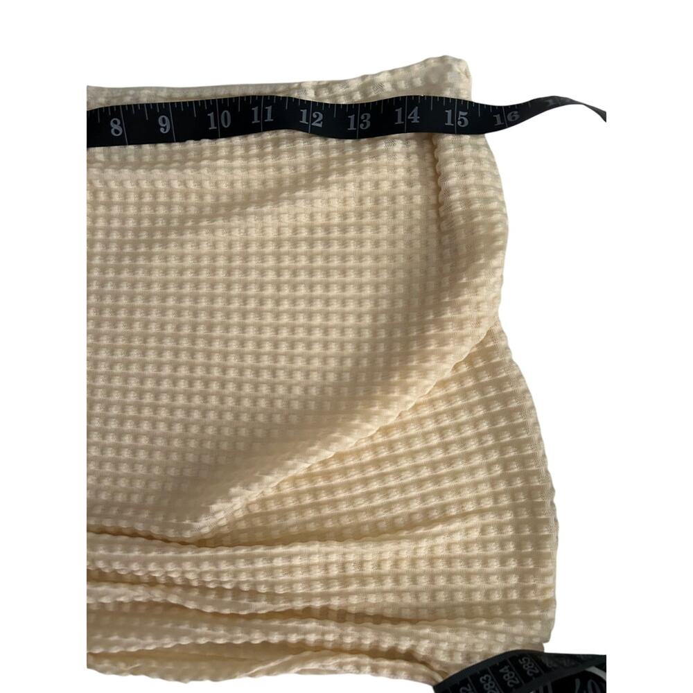 NWOT SweatyRocks Beige 3 Pc Texture Halter Tie Bikini Drawstring Skirt Large - Picture 11 of 11